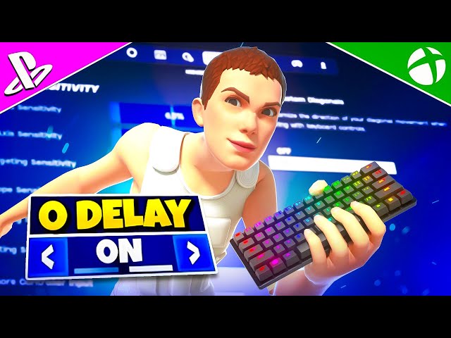 NEW Best 0 DELAY Console Keyboard & Mouse SETTINGS + Sensitivity In Fortnite Chapter 5