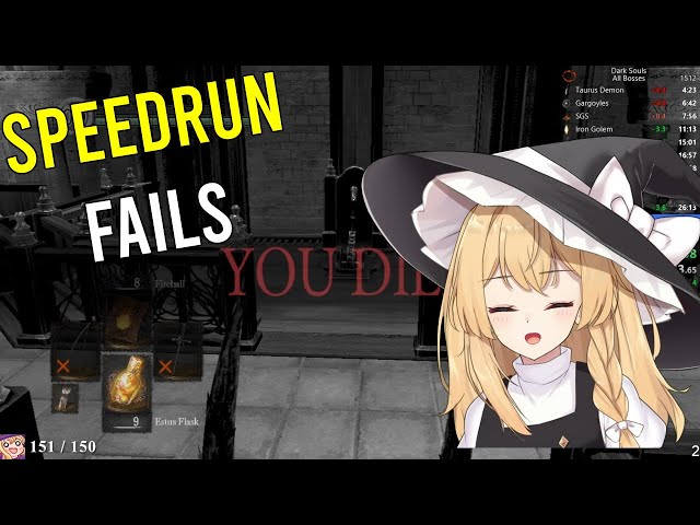Dark Souls Speedrun Fails & Other Funny Moments