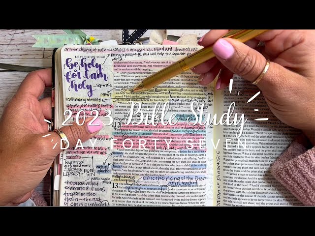 Study the Bible in One Year: Day 47 Leviticus 11-13 | Bible study for beginners