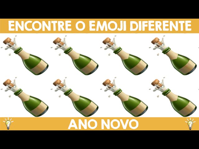 FIND THE DIFFERENT NEW YEAR'S EMOJI - FIND THE ERROR IN 30 SECONDS - FIND THE DIFFERENCE