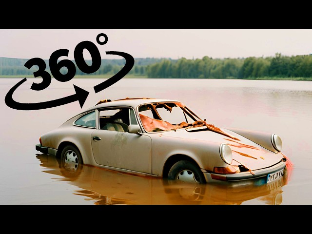 VR Mystery: Drowned Porsche Found in Lake! (360° Experience)