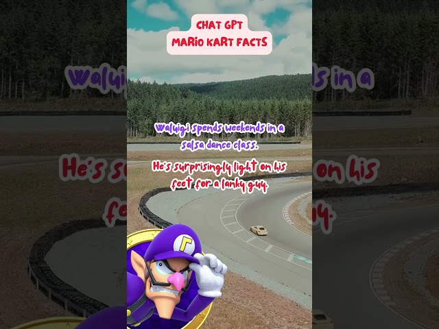 I asked AI (ChatGPT) to give me Mario Kart facts - #14 Waluigi spends his weekends doing what?!