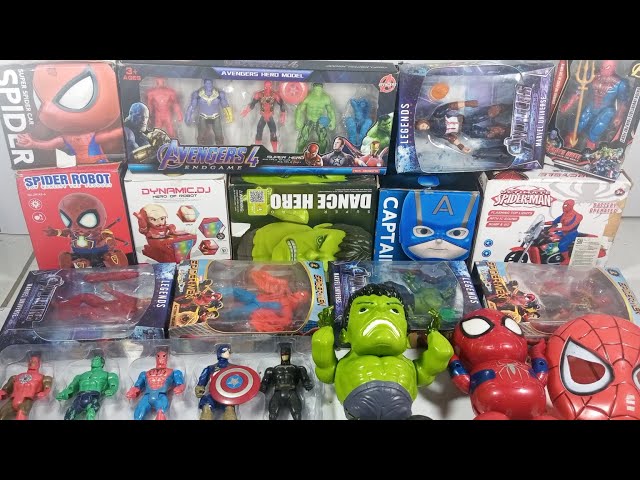 SUPERHERO AVENGERS/Unboxing/Hulk smash, captain amerika, spiderman, thanos, batman, ironman avengers