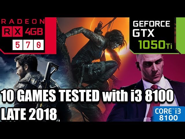 GTX 1050 ti vs RX 570 using an i3 8100 - 10 Games Tested - Late 2018