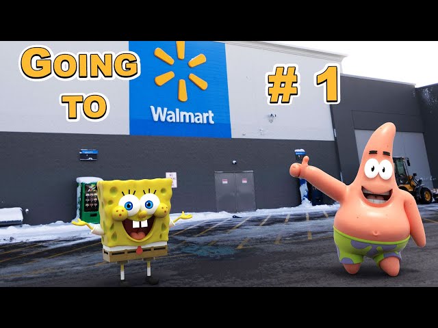 Going to Walmart (Part 1/4) - SpongeBob in real life