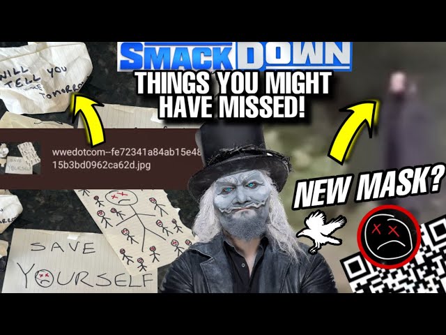 UNCLE HOWDY NEW MASK SEEN! NEW WWE QR CODE! SOMETHING HAPPENING TOMORROW! WWE SMACKDOWN