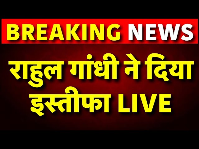 Live : Rahul Gandhi ने दिया इस्तीफा ! Lok Sabha | Wayanad | Priyanka Gandhi | Congress | Big News