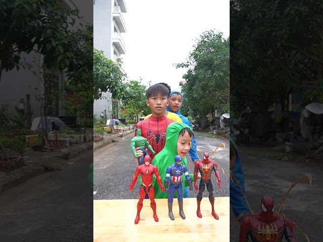 Team Color Kids Spiderman Vs Doll squid game Choose Toys Spiderman ,nono#shorts#8