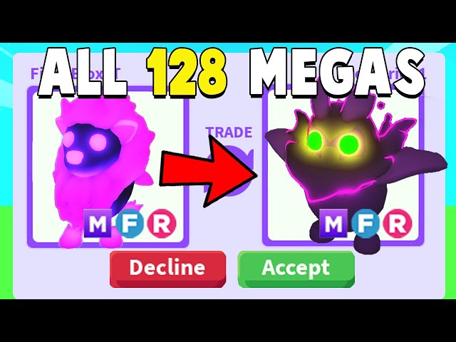I traded for all 128 MEGA ULTRA RARE PETS in Adopt Me!