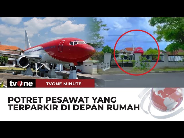 Viral! Sultan Nganjuk Parkir Pesawat Terbang di Depan Rumahnya | tvOne Minute