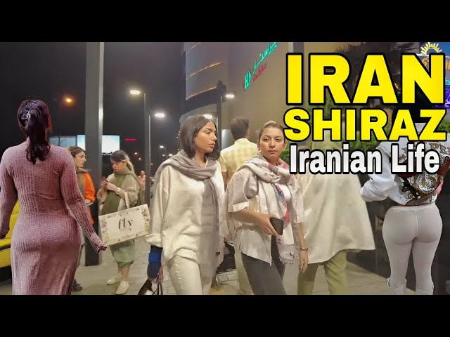 🔥IRAN 🇮🇷 Iranian NightLife in a very crowded neighborhood of Shiraz ایران