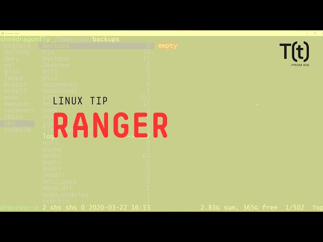 How to use ranger: 2-Minute Linux Tips