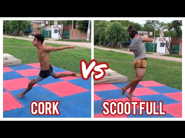 Cork Vs Scoot Full which one wins? | Parkour | Tricking | Acrobatics | Flips | Alex Destreza #shorts