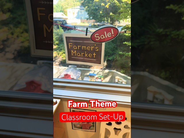 Our #toddler and #preschool classroom is ready for the farm theme! Link to resources in comments.