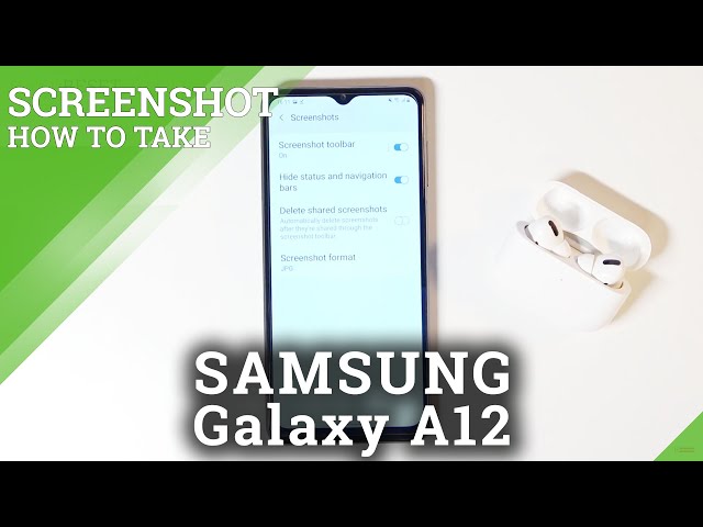 How to Change Screenshot Format in Samsung Galaxy A12?