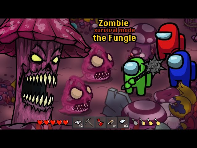 New Crewmate & the Fungle 🛠 Survival Mode Among Us Zombie - Animation