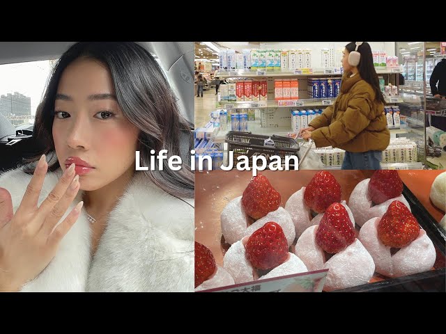 LIVING IN JAPAN ౨ৎ grocery shopping after work, kamakura day trip, ichigo daifuku