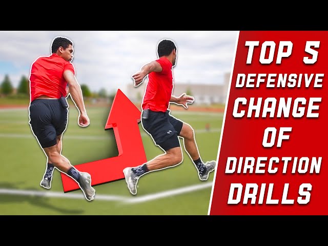 Top 5 Defensive Change Of Direction Drills | Increase Speed, Reaction & Quickness