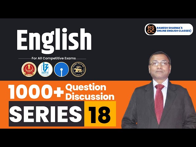 English 1000 Question Series Part 18 | English for All Competitive Exams by Ramesh Sir #english
