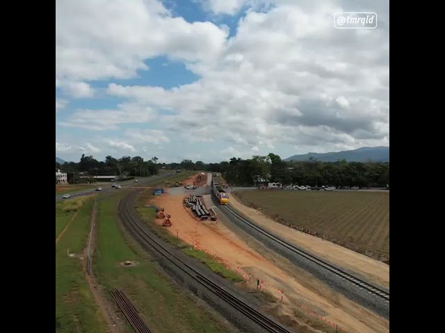 North Coast line connection complete – first train