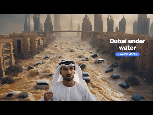 Dubai underwater, worst flood in 75 years! God's punishment! Werb is impossible to count!