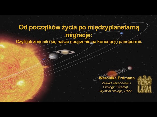 Od początków życia po międzyplanetarną migrację - Weronika Erdmann