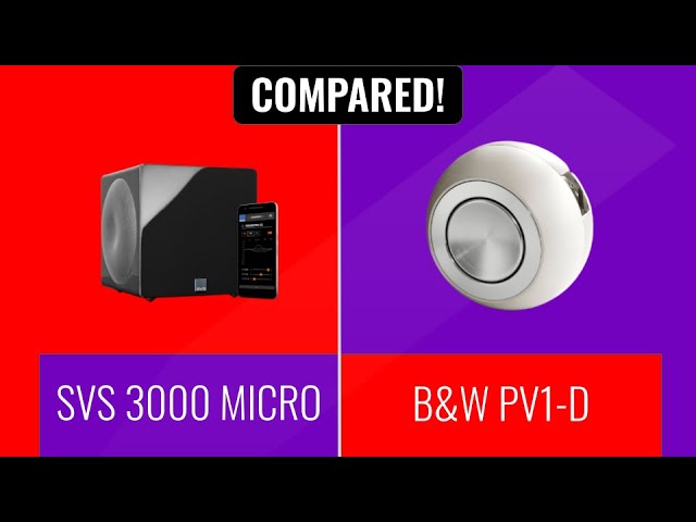 SVS 3000 MICRO vs  B&W PV1d -- 👶🏻 BABY BATTLE! Which Should You Buy? Review of the Design & Specs