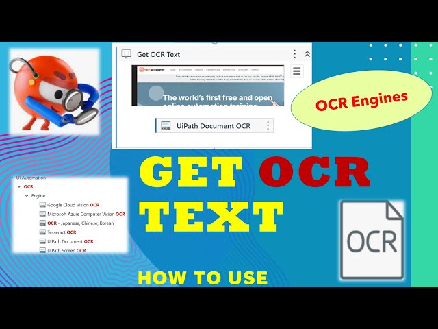 Get OCR Text | OCR Engines in UiPath | Use case | Extract text from Ui Element or Image