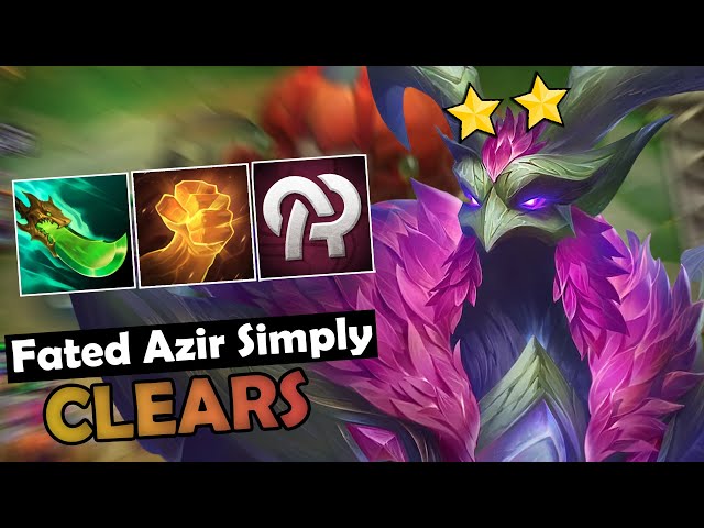 Fated Azir Simply Clears | Teamfight Tactics Patch 14.12 | TFT Set 11 #tft #tftevent #tftset11