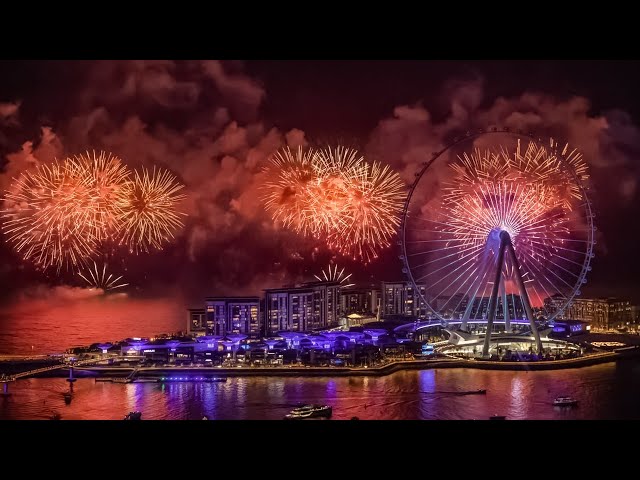 إحتفالات رأس السنة في عين دبي على شاطئ جميرا | إحتفالات رأس السنه 2023 في دبي - Dubai Fireworks
