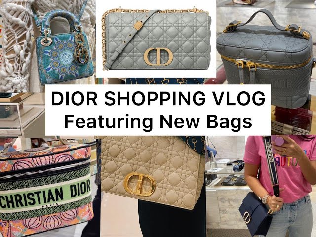 LUXURY SHOPPING VLOG-NEW DIOR BAGS, New Dior Caro Bag, Cruise Collection....