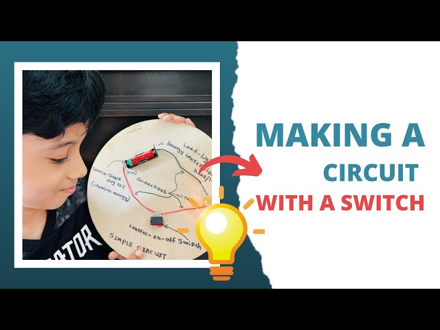 Simple circuit | Making a simple circuit with a switch, bulb, mini fan and DC motor | School project