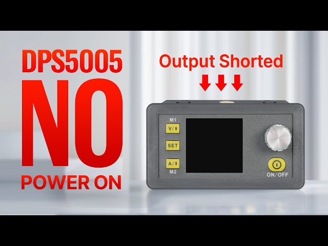 DPS5005 repair: no power on, output terminal shorted, replace AOD2810