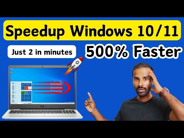 🚀How to Speedup Windows 10 / 11 in 2 Minutes in Tamil🔥