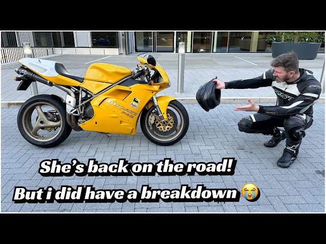 Abandoned motorcycle.. Okay not completely true but the Ducati 748sp has been ignored the past years