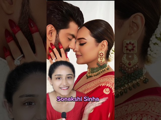 Sonakshi Sinha Wedding makeup look #makeupshorts #makeup #sonakshisinha #youtubeshorts