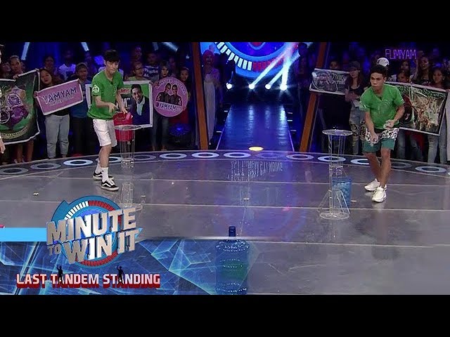 Ping Pong Plop | Minute To Win It - Last Tandem Standing