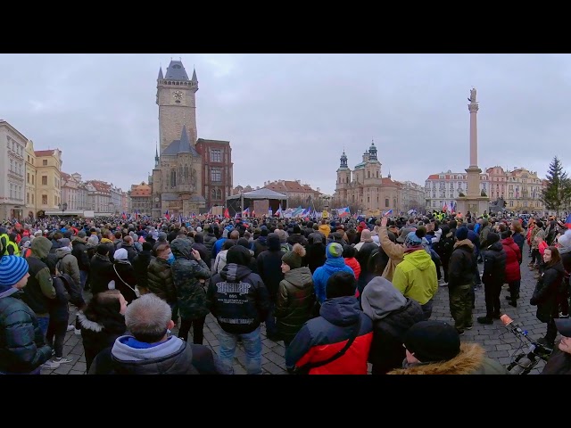 Prague protests against restrictions 10.1.2021