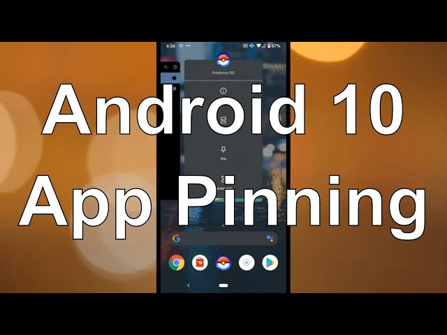 How to pin apps in Android 10 :: Google Pixel 3