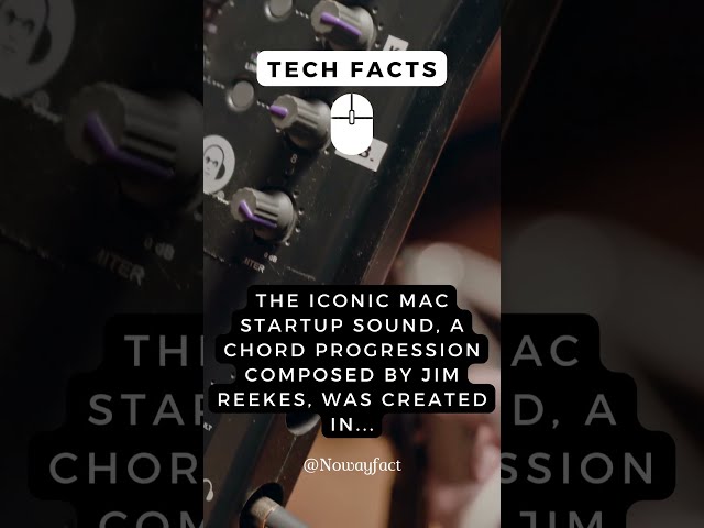 Tech Fact - Apple, the Surprising Story Behind the Iconic Mac Startup Sound! #shorts