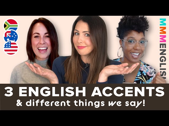 Same Language, Different Accents | SA 🇿🇦 US 🇺🇸 & AUS 🇦🇺 English