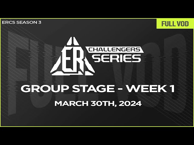 ERCS Season 3ㅣGroup Stage - Week 1ㅣBlock A vs. C