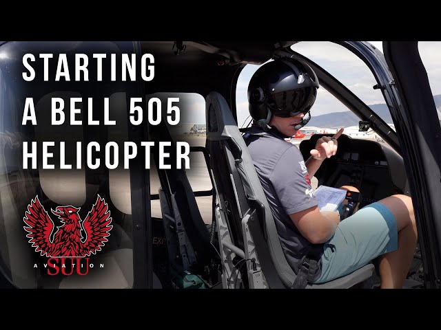 Bell 505 Helicopter Startup & Takeoff