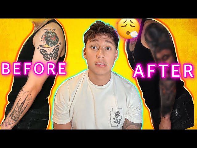 INSANE TATTOO COVER UP 🔸REAL TIME TATTOO TUTORIAL BY @mr.reyesink