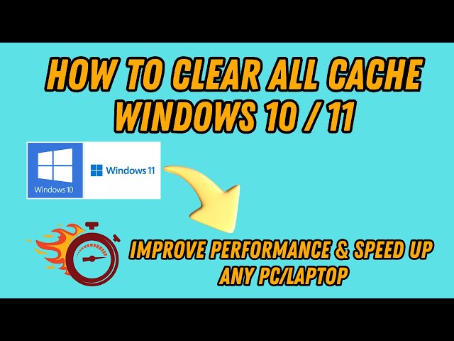 How To Clear All Cache Junk In Windows 10/11 - How To Improve Performance & Speed Up ANY PC/LAPTOP