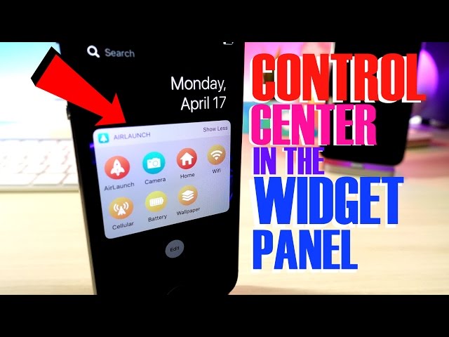 CONTROL CENTER IN THE WIDGET PANEL? NO JAILBREAK FREE FULLY WORKING ON IOS 10
