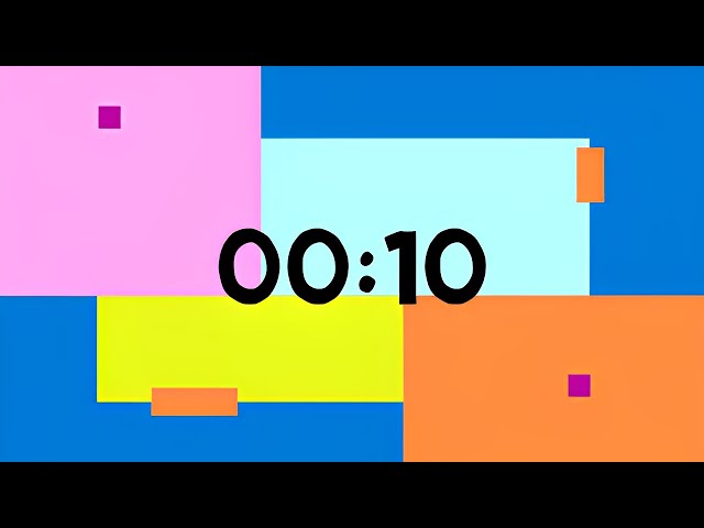 Joy Countdown Timer 10 sec with Sound effects and Time up #1 | no copyright