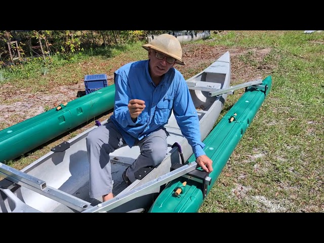 folding outrigger canoe by Expandacraft