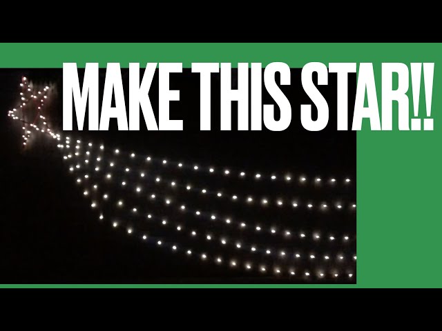 Making your own outdoor Holiday decorations; the shooting stars.  Our Christmas Lights 2022.