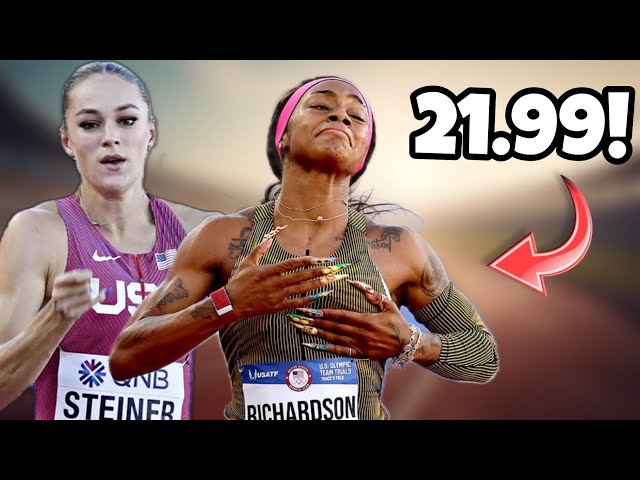 Sha'Carri Richardson Beats Abby Steiner in 200m Heat | US Olympic Trials 2024